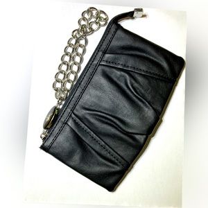 Small Black Clutch Wristlet